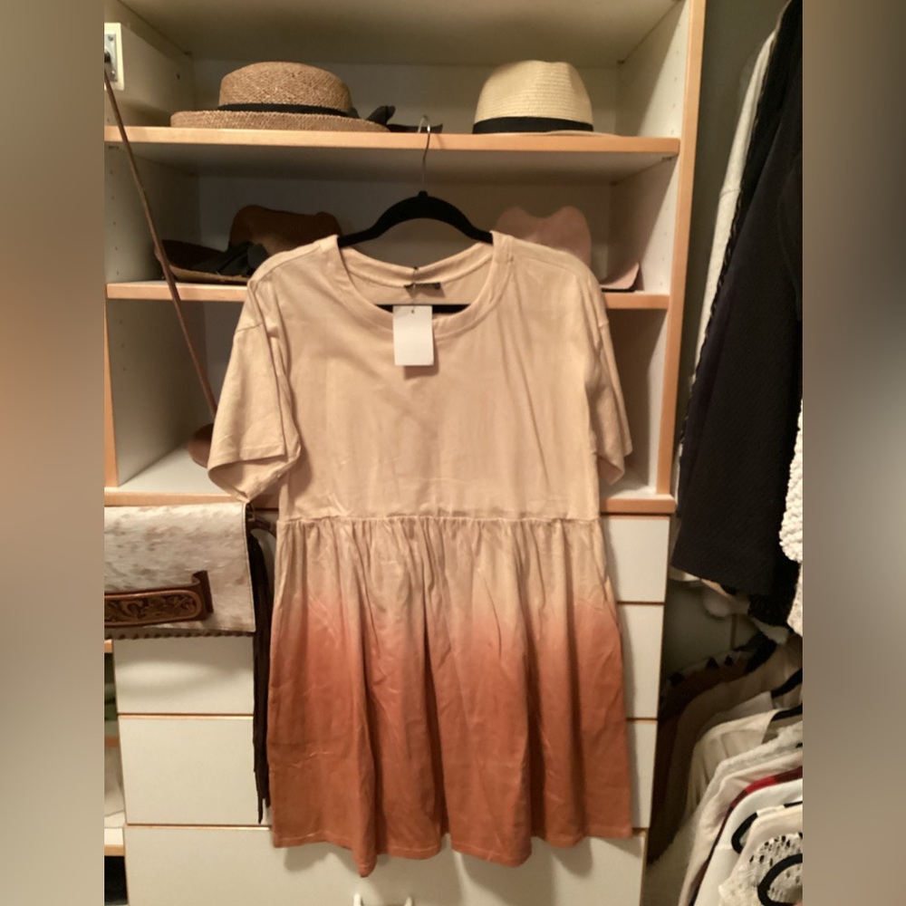 Cutest cotton ombré dress Medium